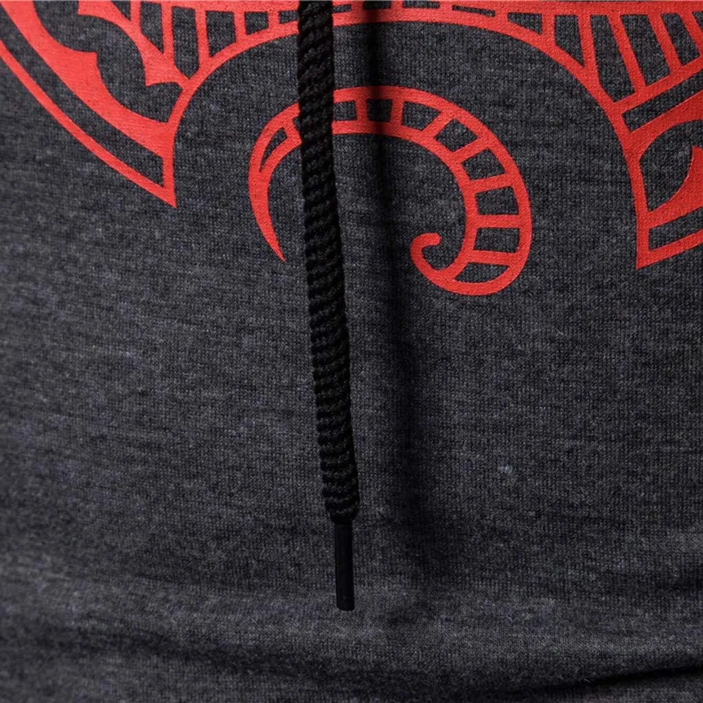 Men's Flag Sweatshirt - Cool Fleece Hoodie for Men