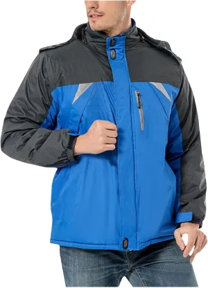 Men's Hooded Rain Jackets Plus Size Lightweight Waterproof Windbreaker Outdoor Sports Jacket Hiking Climbing Raincoat