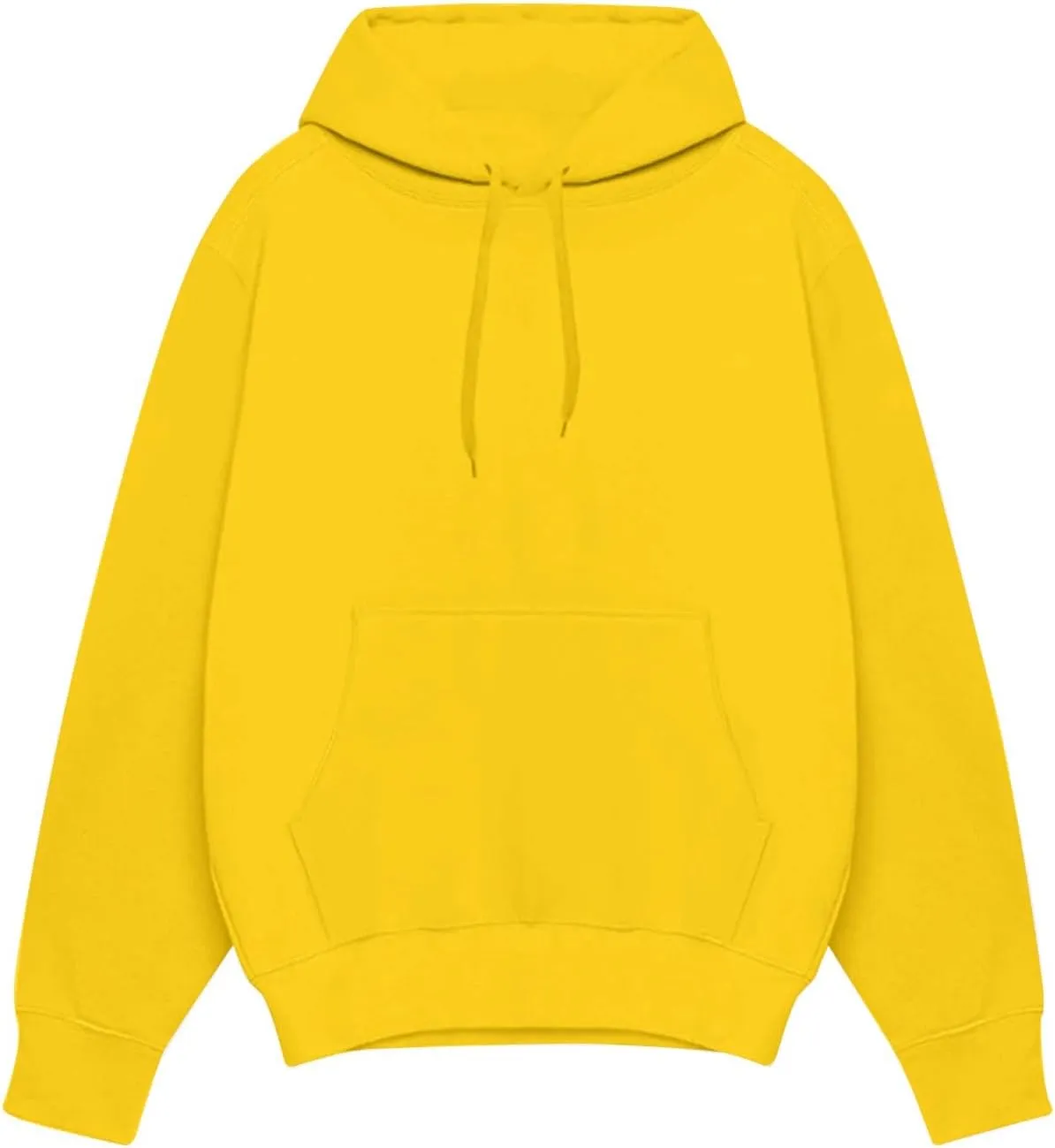 Mens Hoodies Pullover Long Sleeve Casual Fashion Sweatshirts Soild Color Drawstring Gym Hooded Shirt with Pocket