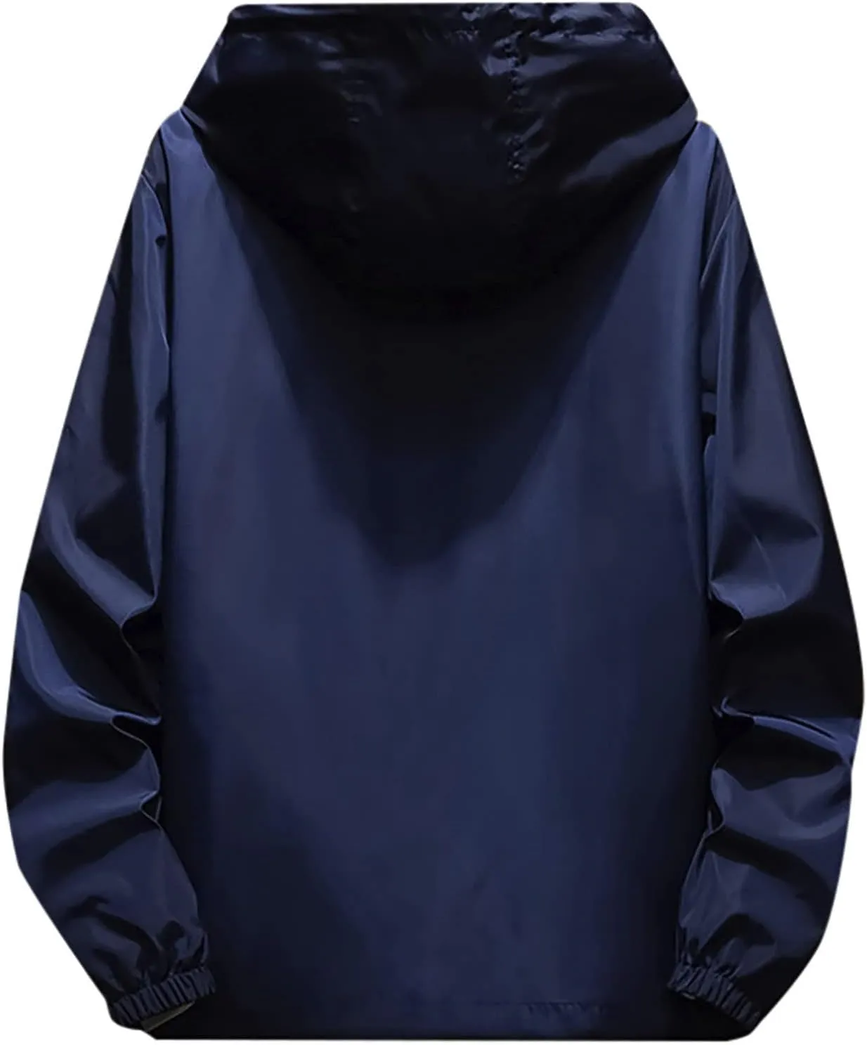Men's Jacket Fashion Rain Jacket Windbreaker Lightweight Shell Raincoat With Hood Golf Hiking Travel, M-7XL