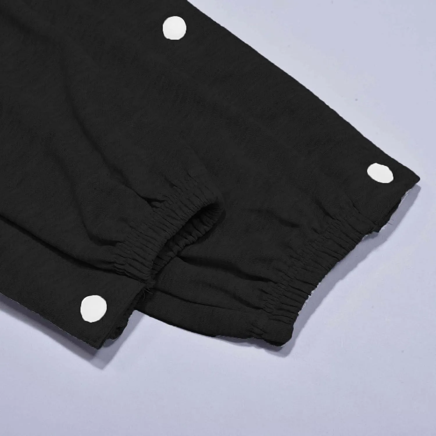 Mens Jogger Pants Tear-Away Athletic Pants Side High Split Snap Button Striped Sweatpants Casual Workout Trousers