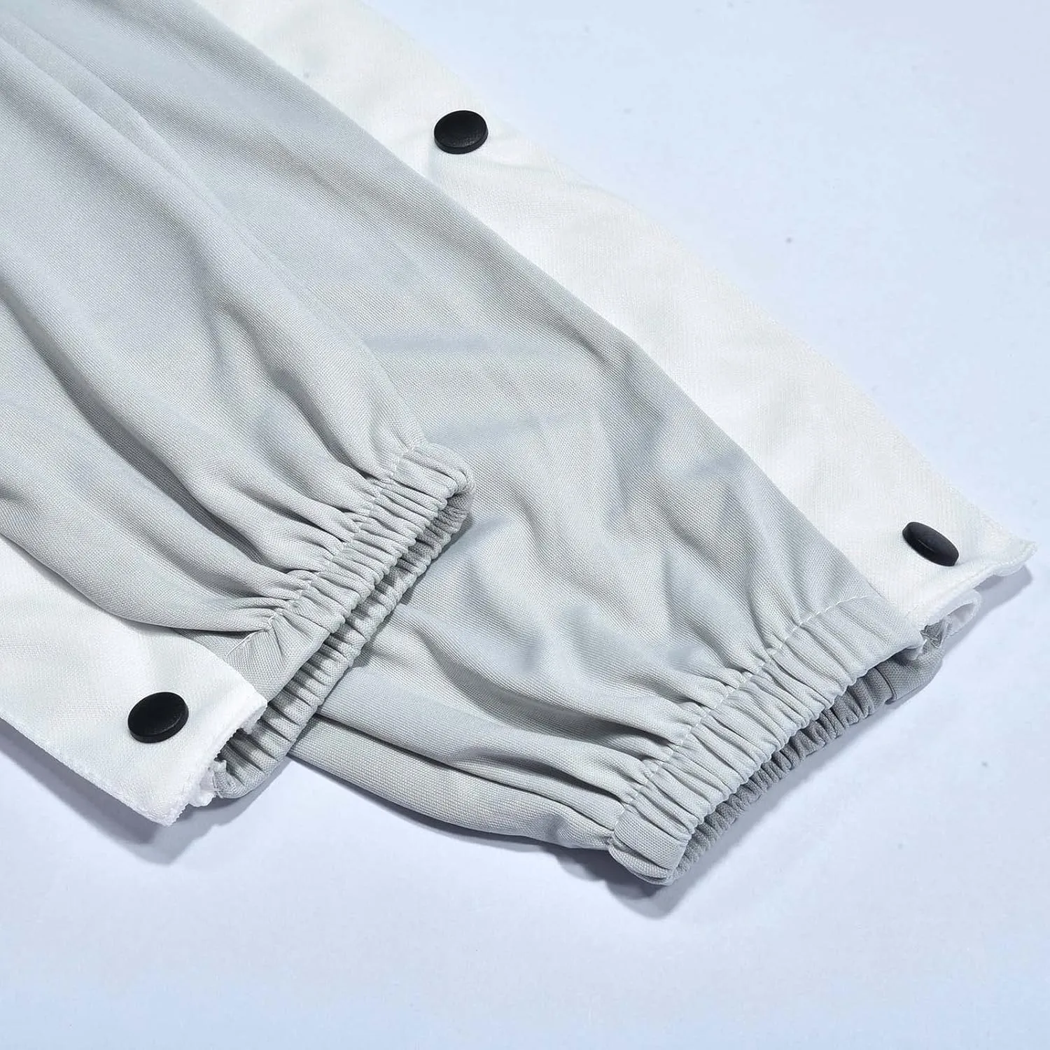Mens Jogger Pants Tear-Away Athletic Pants Side High Split Snap Button Striped Sweatpants Casual Workout Trousers