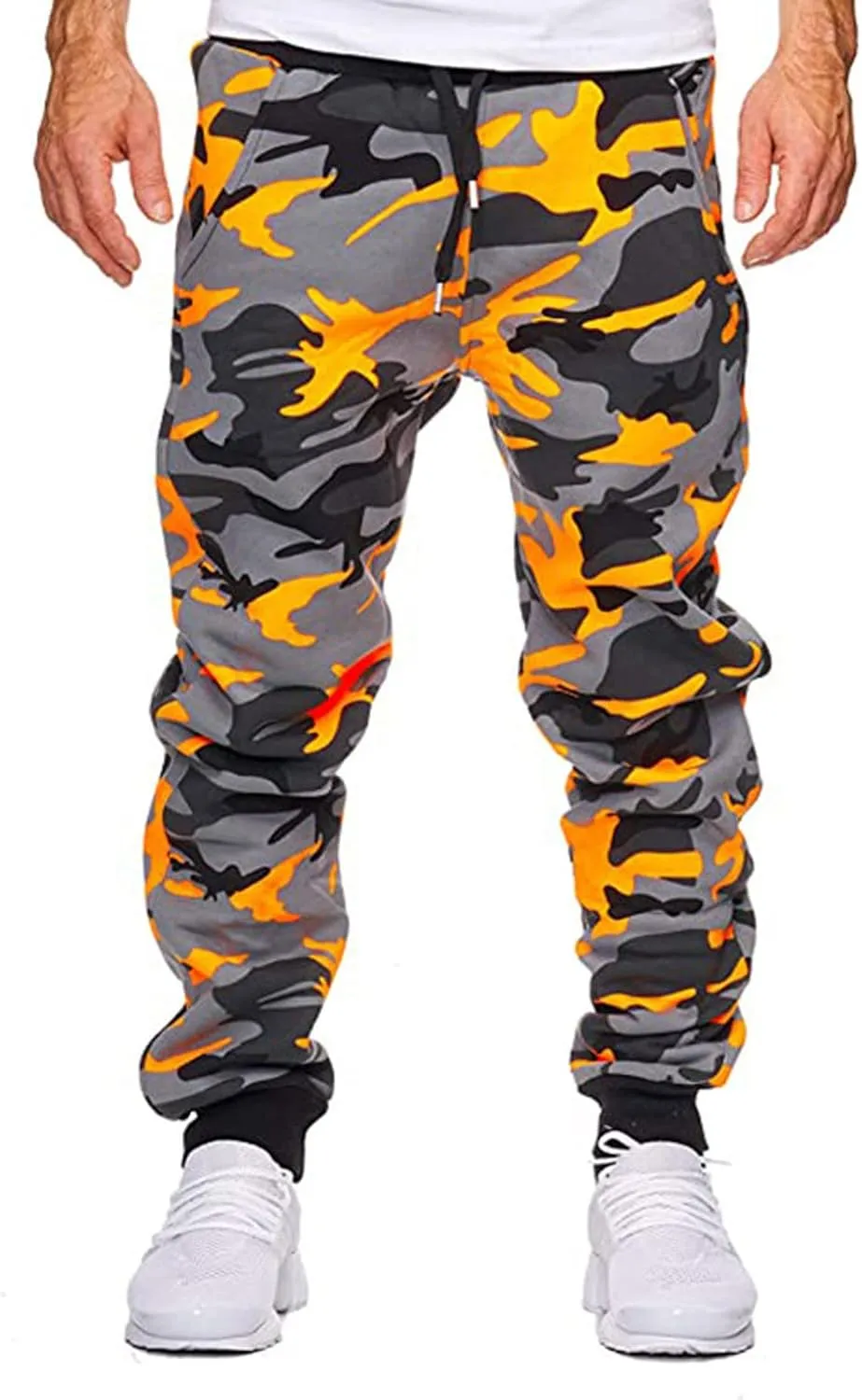 Men's Joggers Sweatpants Basic Fleece Jogger Pant Elastic Waist Casual Workout Lounge Sweat Pants with Pockets