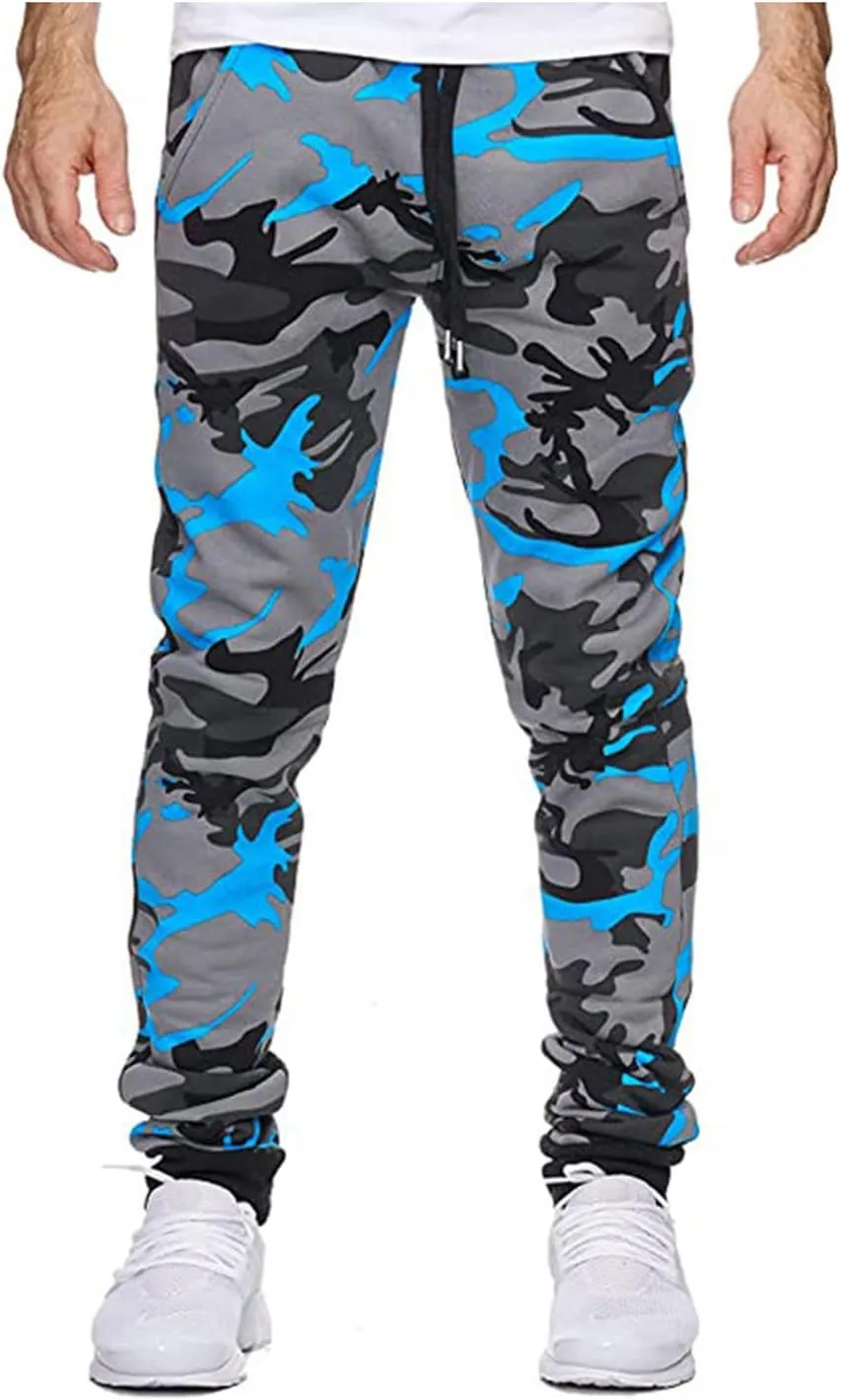 Men's Joggers Sweatpants Basic Fleece Jogger Pant Elastic Waist Casual Workout Lounge Sweat Pants with Pockets
