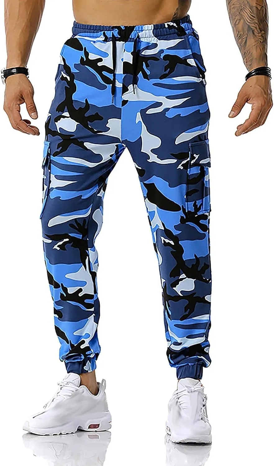 Men's Joggers Sweatpants Basic Fleece Jogger Pant Elastic Waist Casual Workout Lounge Sweat Pants with Pockets