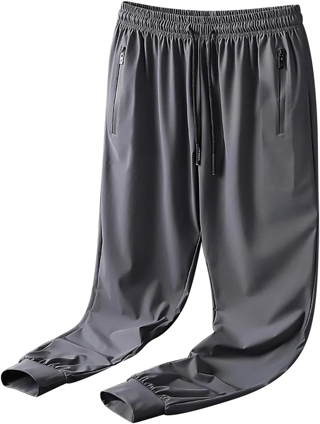 Mens Joggers with Zipper Pockets Athletic Pants Workout Trousers Outdoor Sports Running Sweatpants Gym Fall Pants
