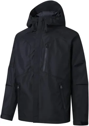 Mens Lightweight Bomber Jacket Waterproof Raincoat for Cycling Running, Zip Up Windproof Outdoor Coat with Pocket