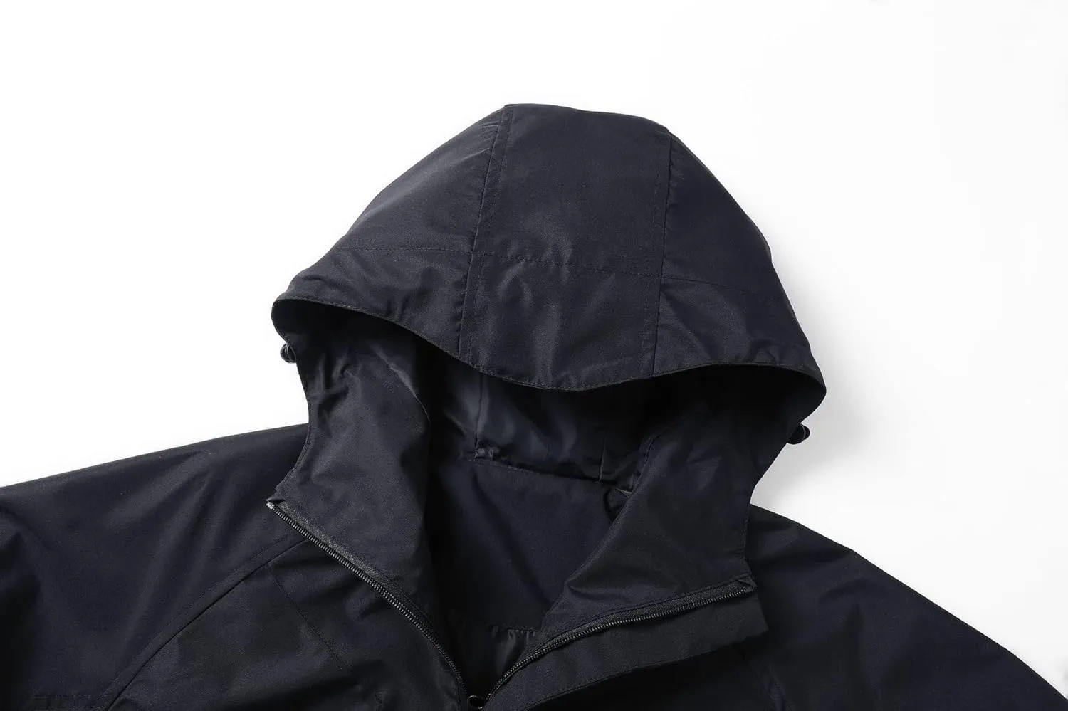 Mens Lightweight Bomber Jacket Waterproof Raincoat for Cycling Running, Zip Up Windproof Outdoor Coat with Pocket