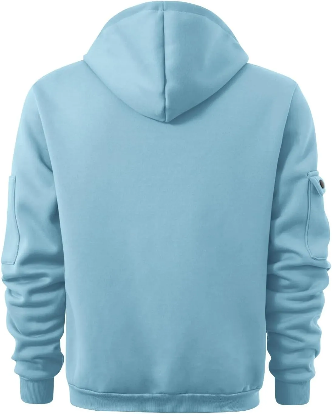 Mens Long Sleeve Quarter Zip Hoodies Print Tactical Pullover Hoodie Oversized Casual Hooded Sweatshirt with Pockets