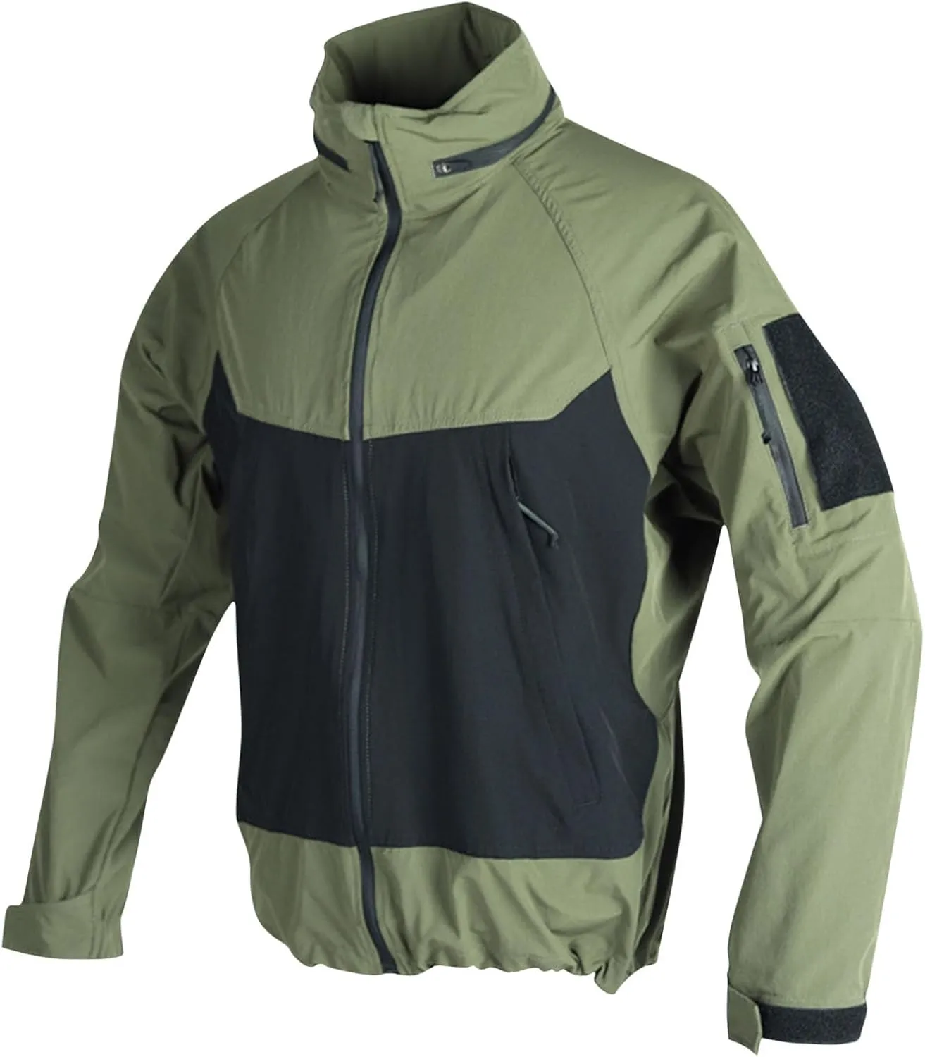 Mens Outdoor Rain Jacket Lightweight Waterproof Windbreker Quick-Dry Hooded Raincoat Hiking Camping Fishing Jackets
