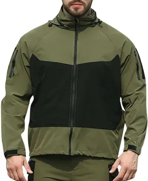 Mens Outdoor Rain Jacket Lightweight Waterproof Windbreker Quick-Dry Hooded Raincoat Hiking Camping Fishing Jackets