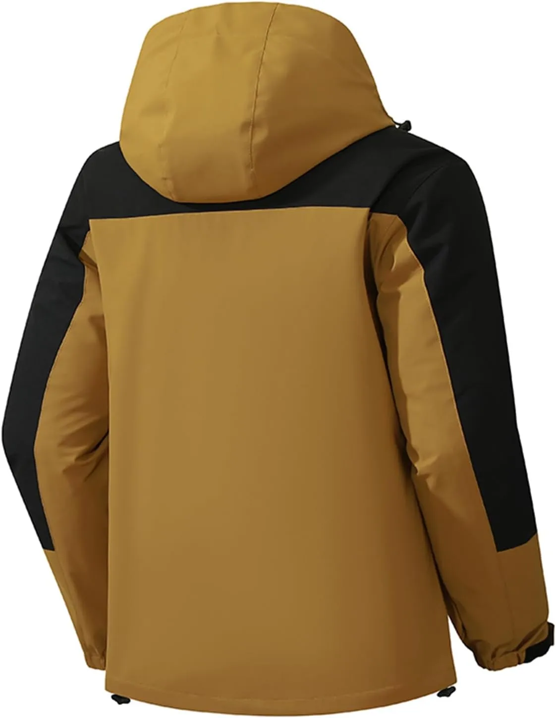 Mens Outdoor Rain Jacket Multi-Pockets Waterproof Sports Hooded Raincoat Windbreker Hiking Camping Fishing Jackets