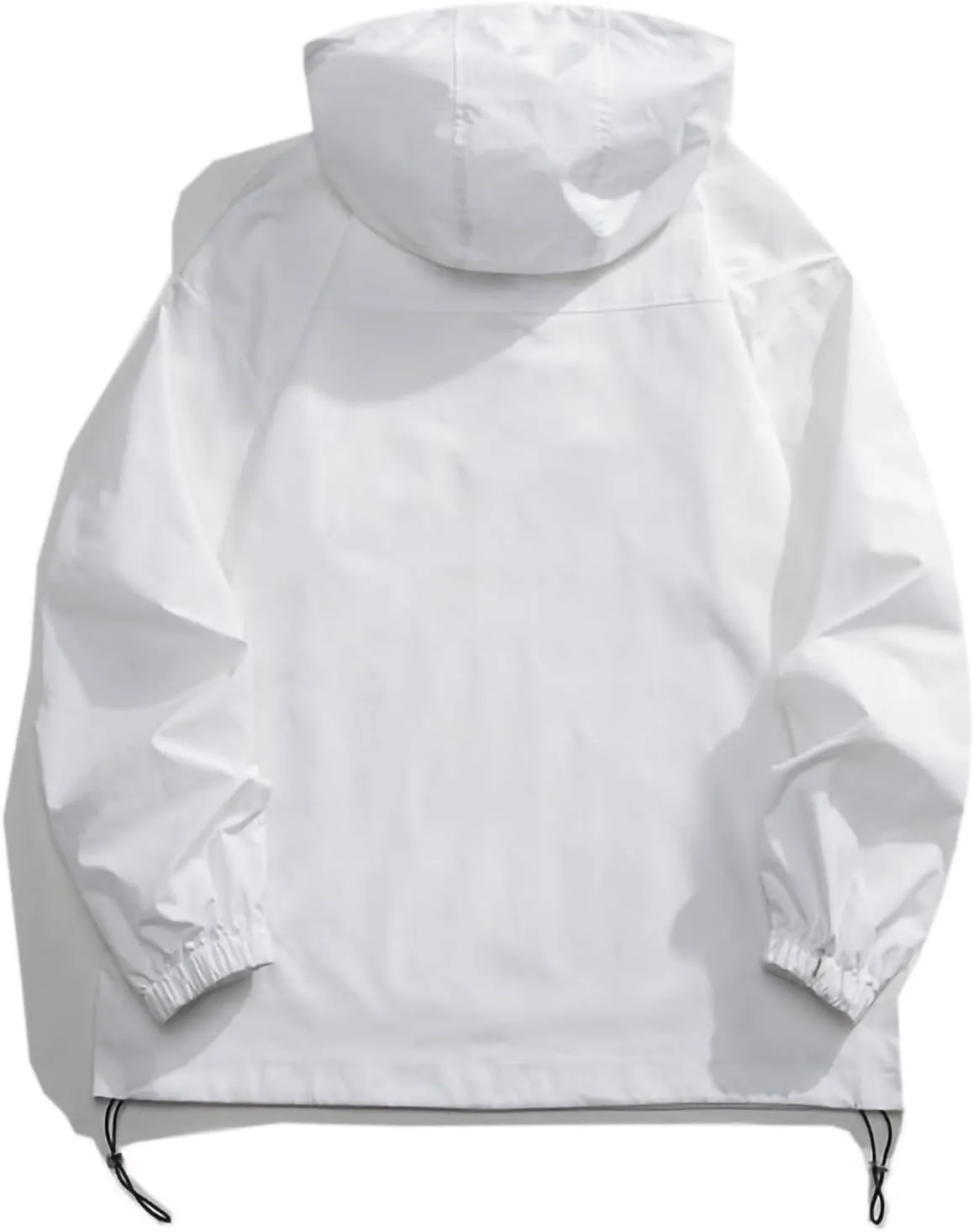 Mens Oversized Rain Jacket With Hood Lightweight Waterproof Windbreaker Packable Raincoat For Outdoor Hiking Running
