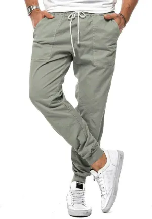 Men's Pants Casual Cargo Athletic Hiking Joggers Pant Baggy Drawstring Elastic Waist Sweatpants Workout Gym Trousers
