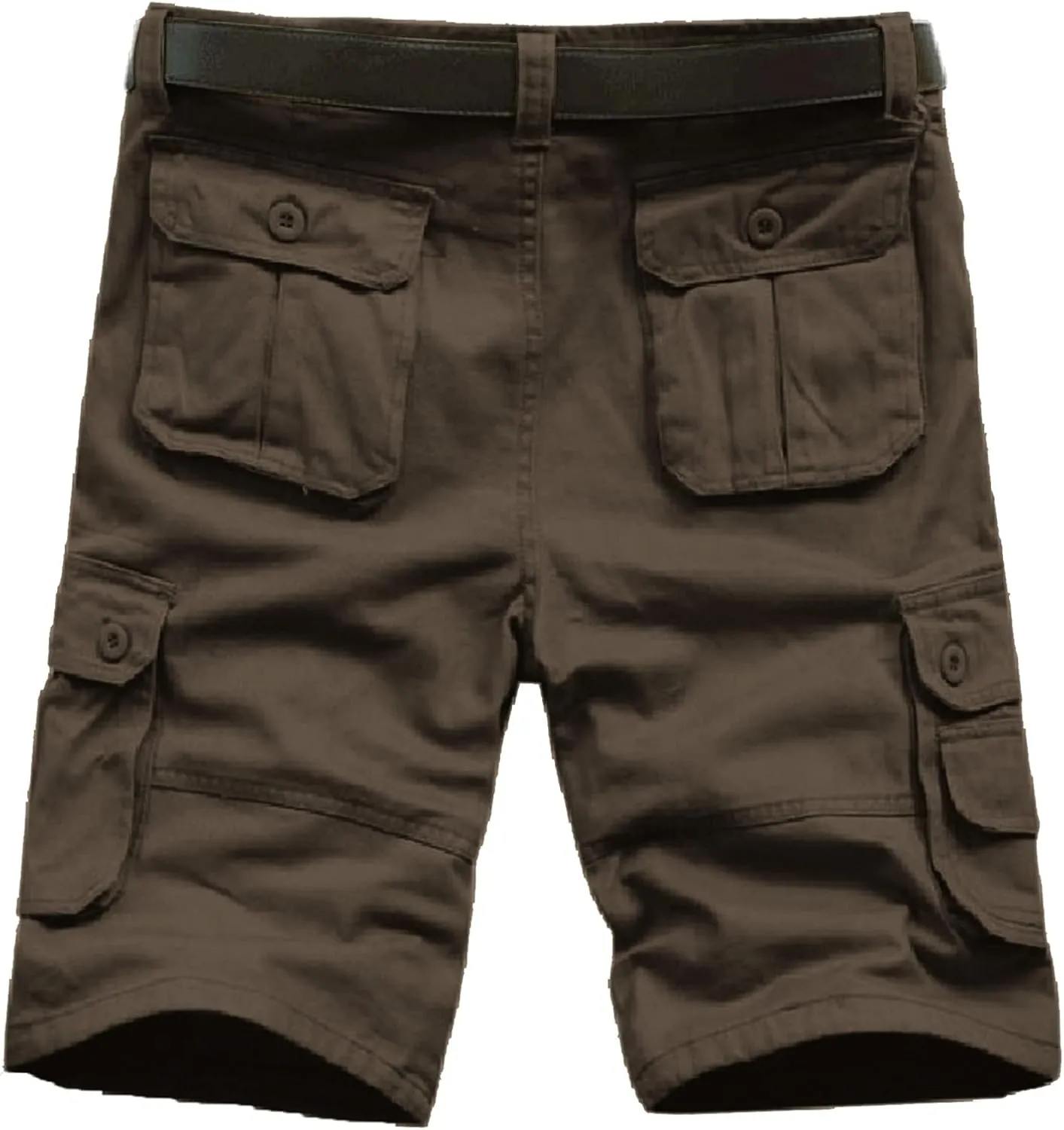Men's Premium Twill Cargo Short Men's Capri Long Elastic Cargo Shorts below Knee Shorts 3/4 Cotton Cargo Casual Shorts