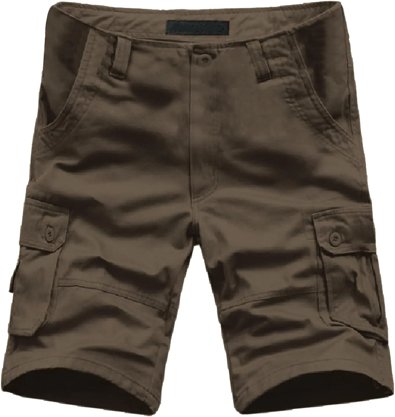 Men's Premium Twill Cargo Short Men's Capri Long Elastic Cargo Shorts below Knee Shorts 3/4 Cotton Cargo Casual Shorts
