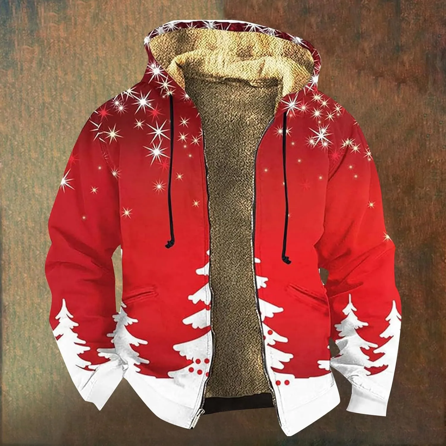 Men's Pullover Winter Workout Fleece Hooded Water resistant Winter Windbreaker Jackets Rain Jacket Men Mens Winter