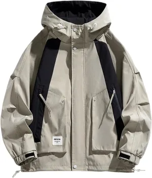 Men's Rain Jackets Windbreaker Plus Size Fall Winter Jacket Lightweight Waterproof Outdoor Fishing Hiking Raincoats