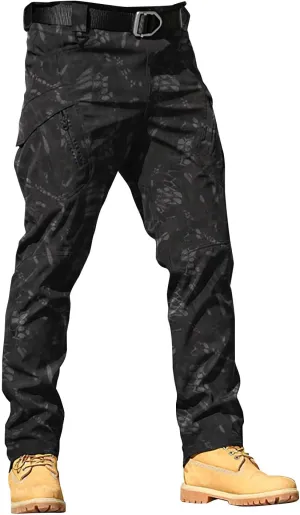 Mens Resort Wear 2025 Camo Cargo Pants Y2k Men Baggy Camouflage Pants Oversized Joggers Trousers Sweatpants with Pockets
