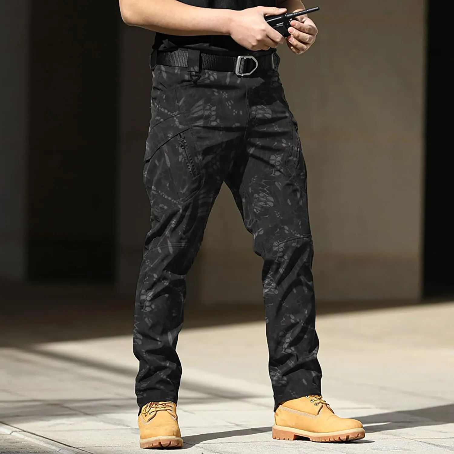 Mens Resort Wear 2025 Camo Cargo Pants Y2k Men Baggy Camouflage Pants Oversized Joggers Trousers Sweatpants with Pockets