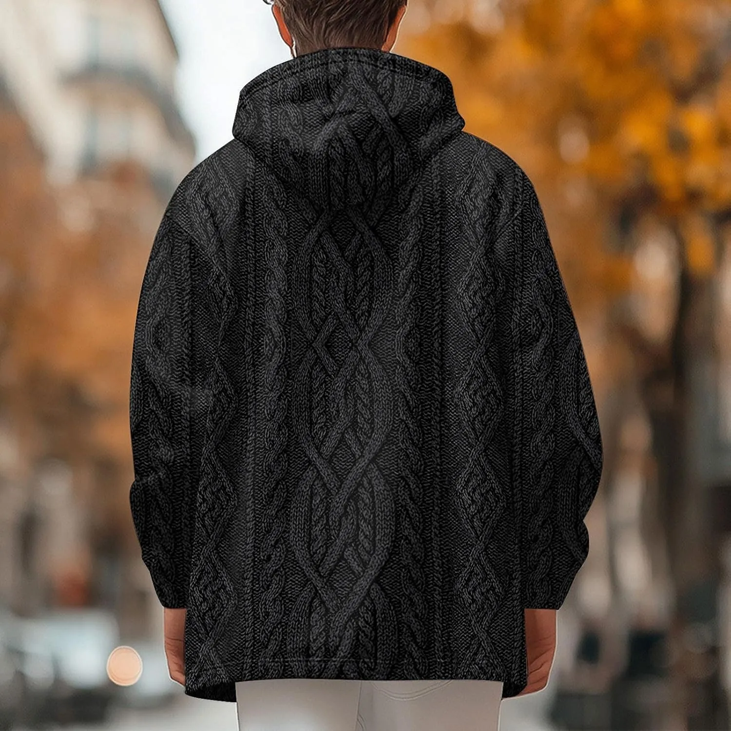 Mens Sherpa Hoodie Full-Zip Thermal Fleece Hooded Winter Thick Heavyweight Hoodies