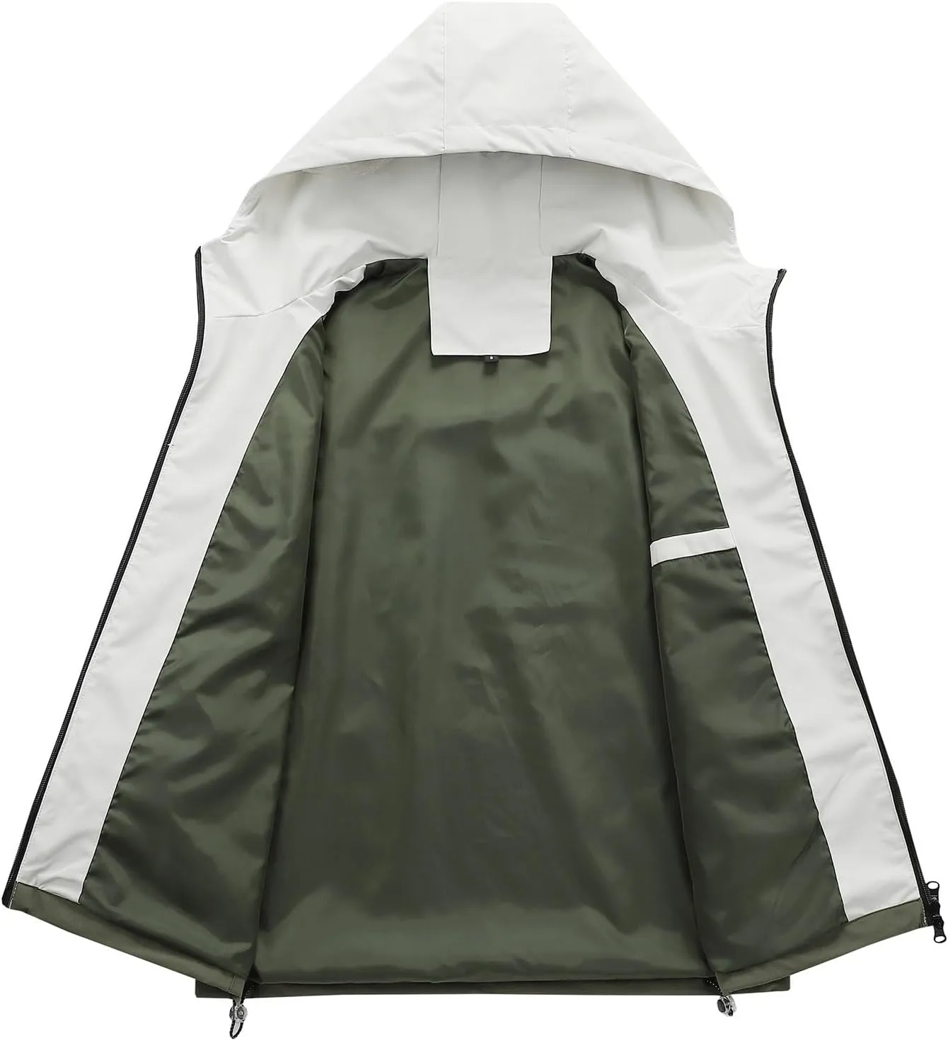 Men's Soft Shell Jackets Lightweight Waterproof Hooded Rain Jacket Outdoor Raincoat Shell Jacket for Hiking Travel