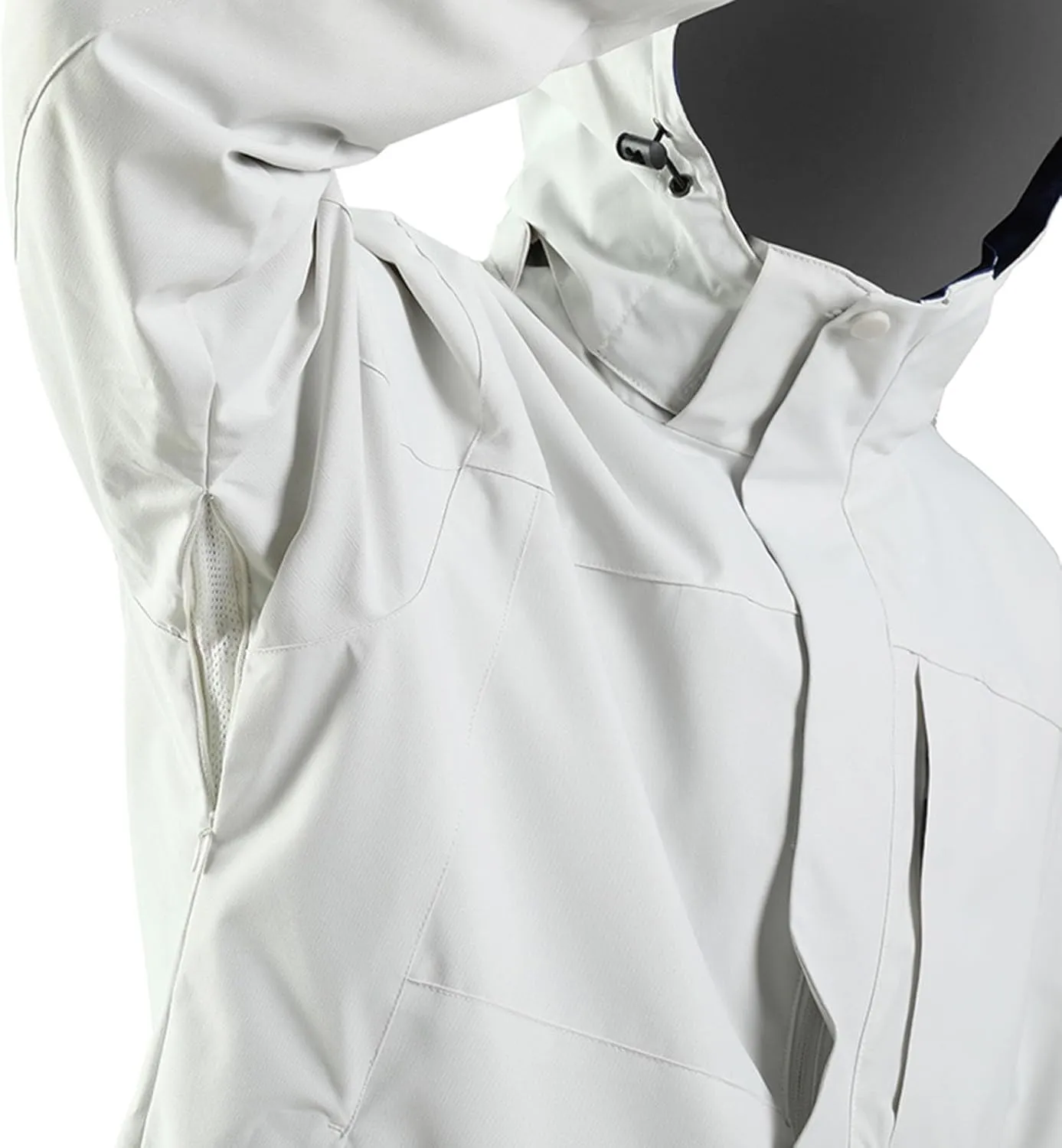 Men's Softshell Military Rain Jacket With Hood Waterproof Windbreaker Plus Size Outdoor Lightweight Raincoat Outwear