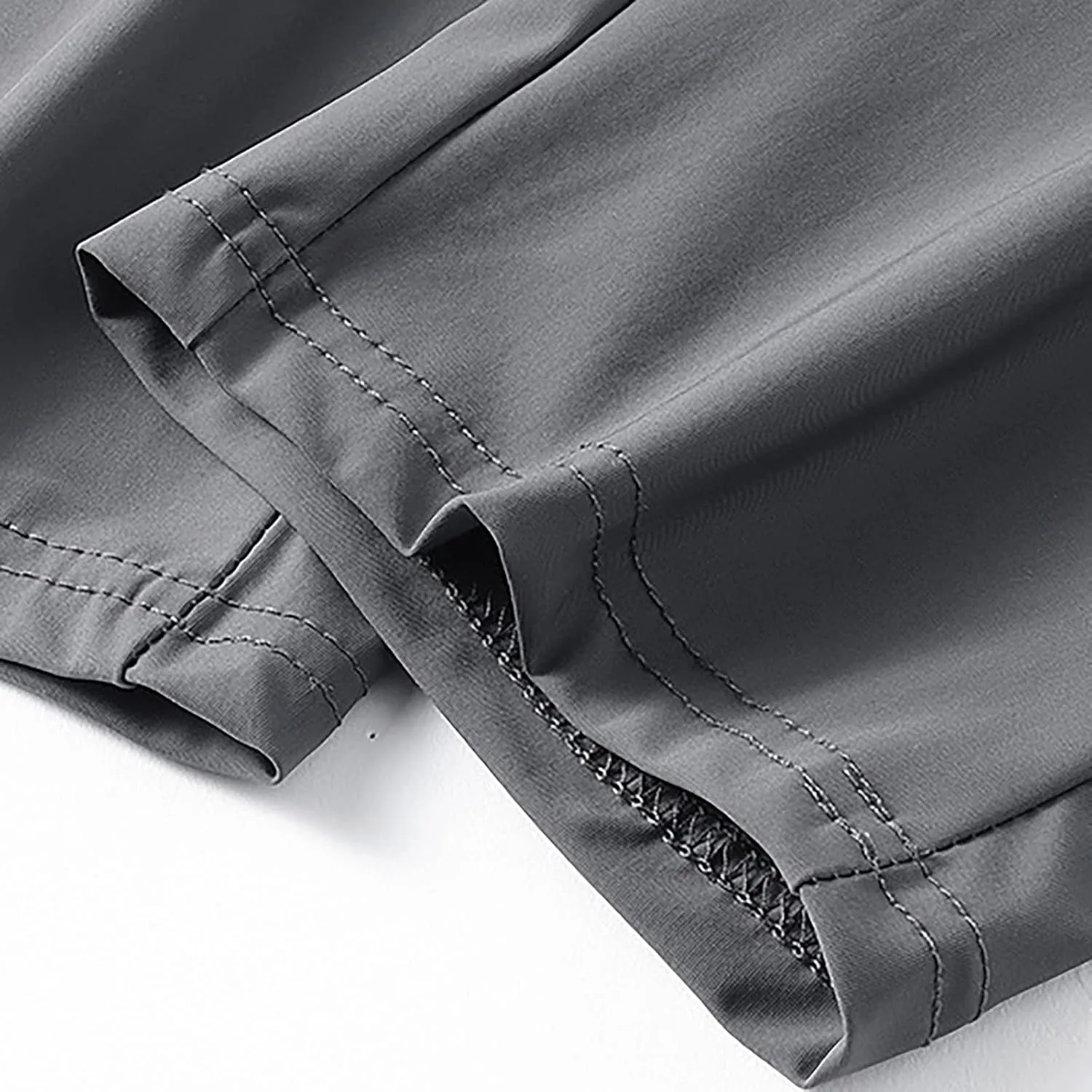 Mens Sweatpants Open Bottom Solid Plus Size Workout Pants Casual Baggy Drawstring Elastic Waist Trousers with Pockets