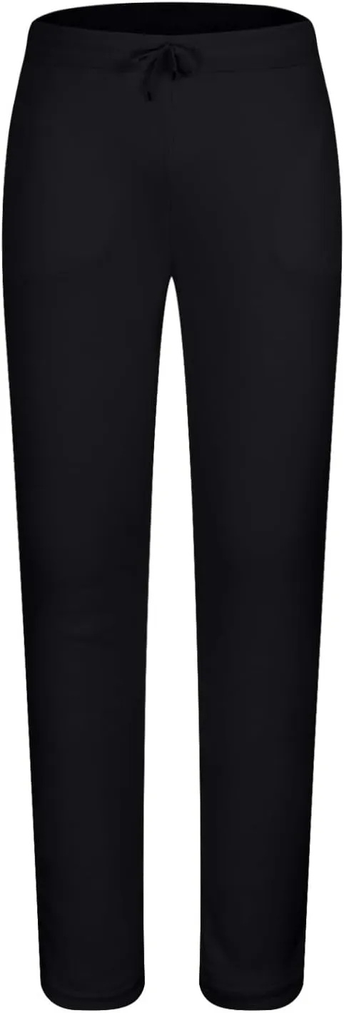 Mens Sweatpants Pack of 3 Fleece Lined Open Bottom Joggers Drawstring Elastic Waist Athletic Pants with Pockets