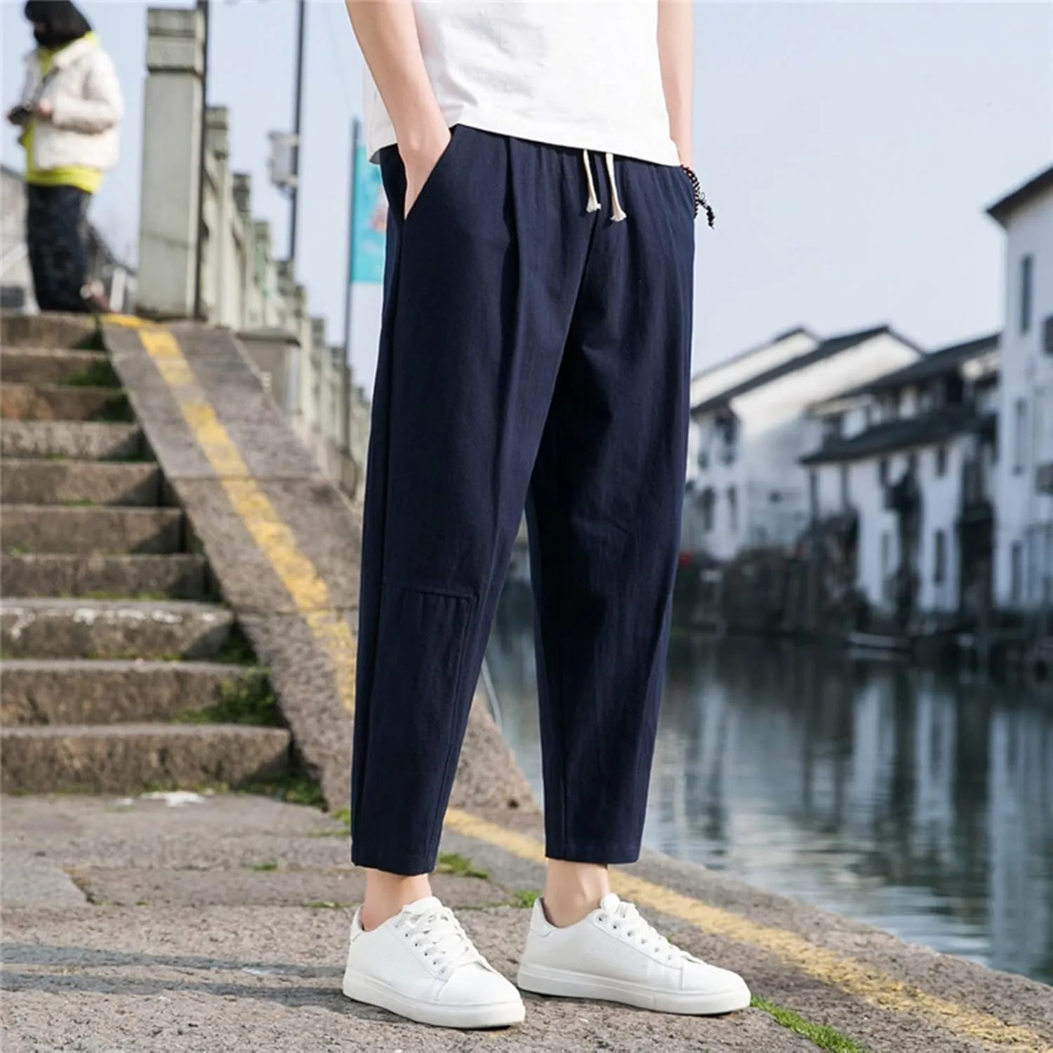 Mens Sweatpants with Pockets Big and Tall 2023 Casual Work Trouser Sweatpants for Men Joggers with Pocket Lounge Pants
