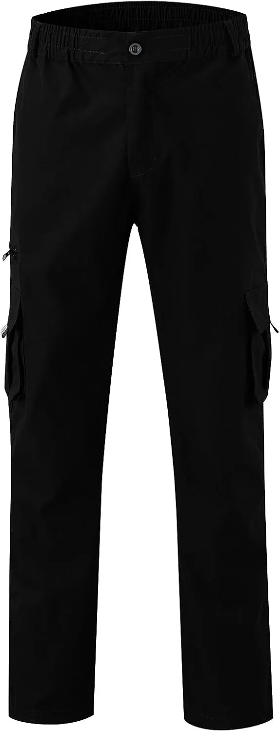 Mens Sweatpants with Pockets Big and Tall Pants Men's Tech Fleece Active Athletic Casual Open Bottom Cargo Sweatpants