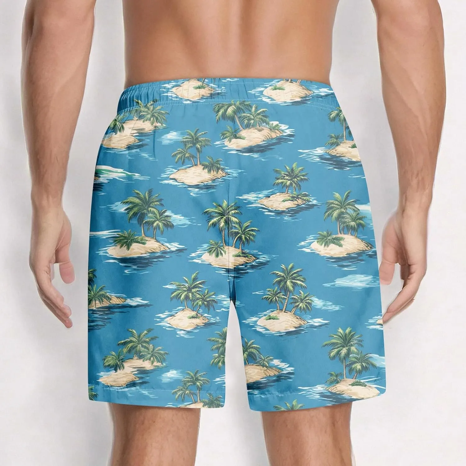 Men's Swim Trunks Quick Dry Beach Swim Shorts Stretch Board Shorts Swimsuit with Pockets