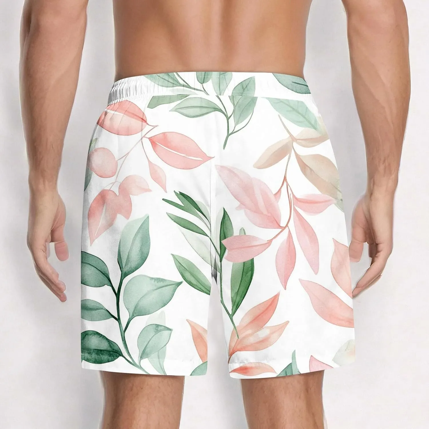 Men's Swim Trunks Quick Dry Beach Swim Shorts Stretch Board Shorts Swimwear with Pockets