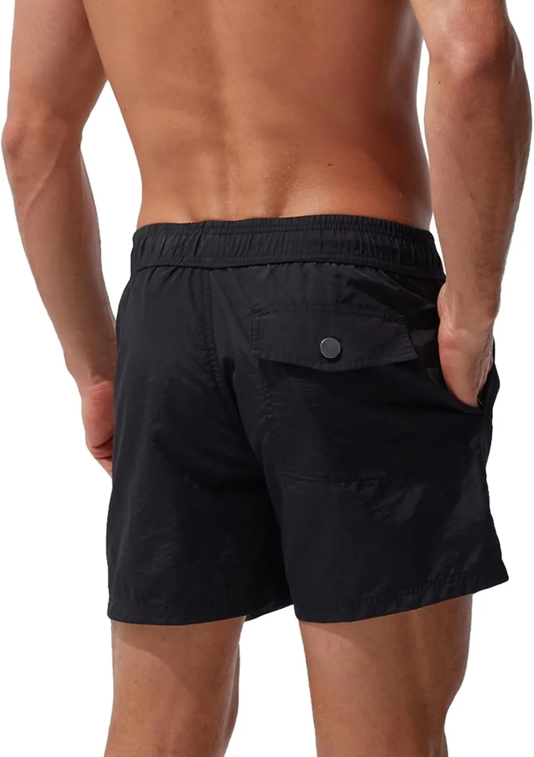Mens Swim Trunks Quick Dry Hawaiian Board Shorts Stretch Swim Shorts Swimsuit with Pockets