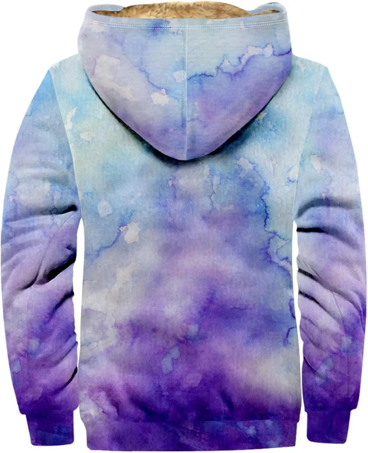 Men's Vintage Heavyweight Sherpa Fleece Lined Jackets Winter Warm Sweatshirt Coats Big And Tall Zip Up Hoodie Men