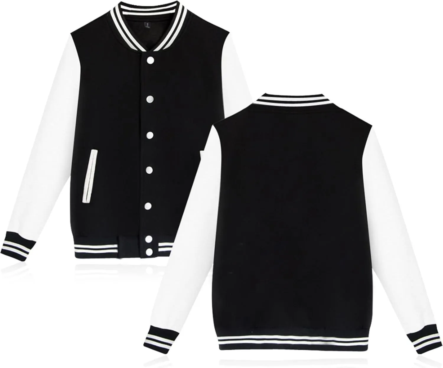 Men's Waterproof Jacket ManS Varsity Baseball Jacket Cotton Letterman Bomber Jacket, XL-4XL