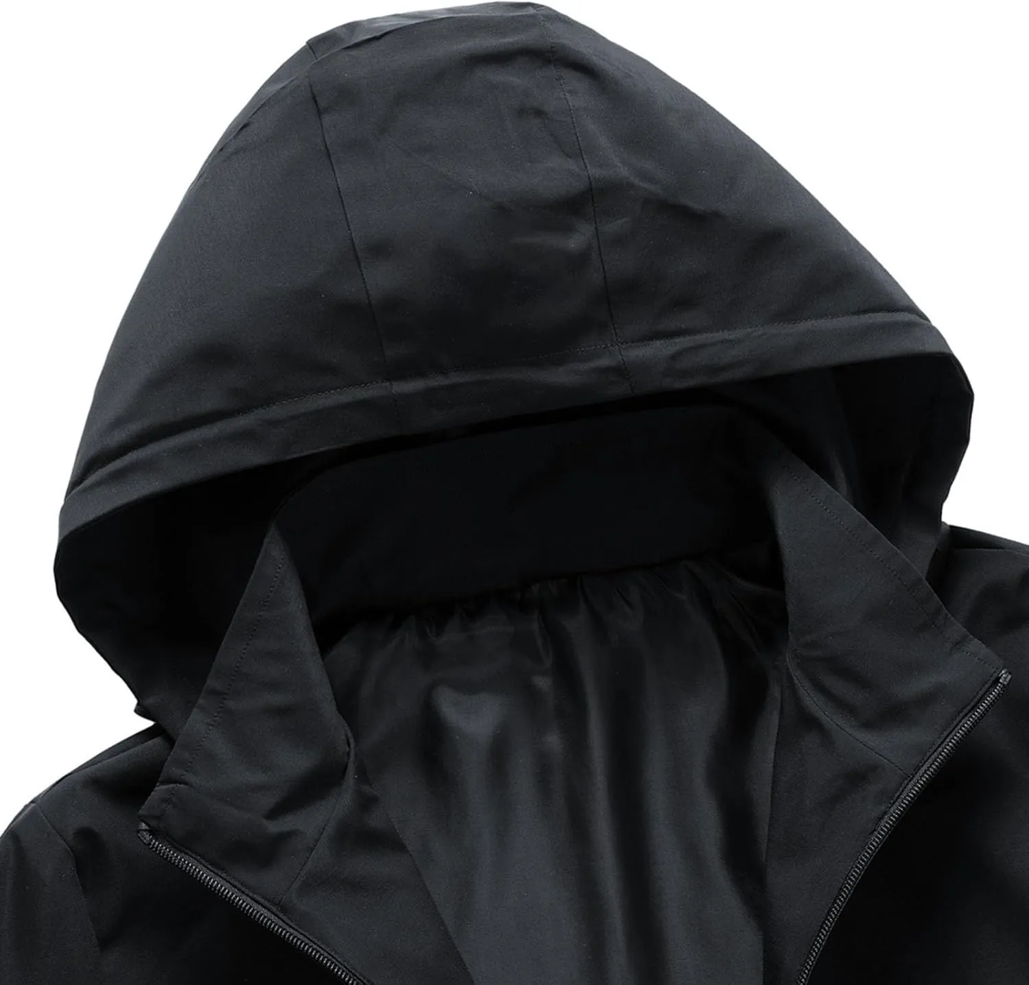 Mens Waterproof Rain Jacket Outdoor Lightweight Hooded Raincoat for Hiking Travel Mens Winter Jacket
