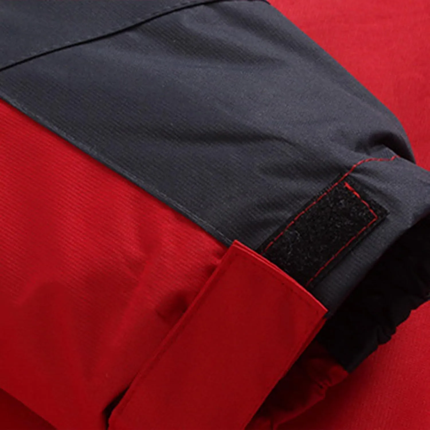 Mens Waterproof Rain Jacket Outdoor Warm Fleece Detachable Hood Windbreaker Plus Size Color Block Coats with Pockets