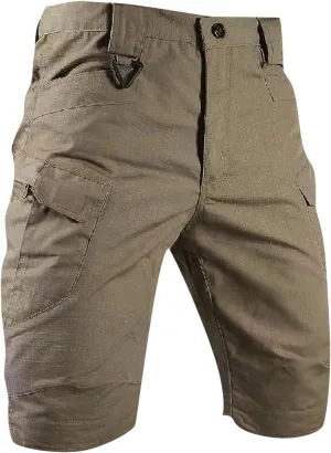 Men's Waterproof Tactical Shorts,Outdoor Cargo Shorts Lightweight Quick Dry Breathable Hiking Fishing Cargo Shorts