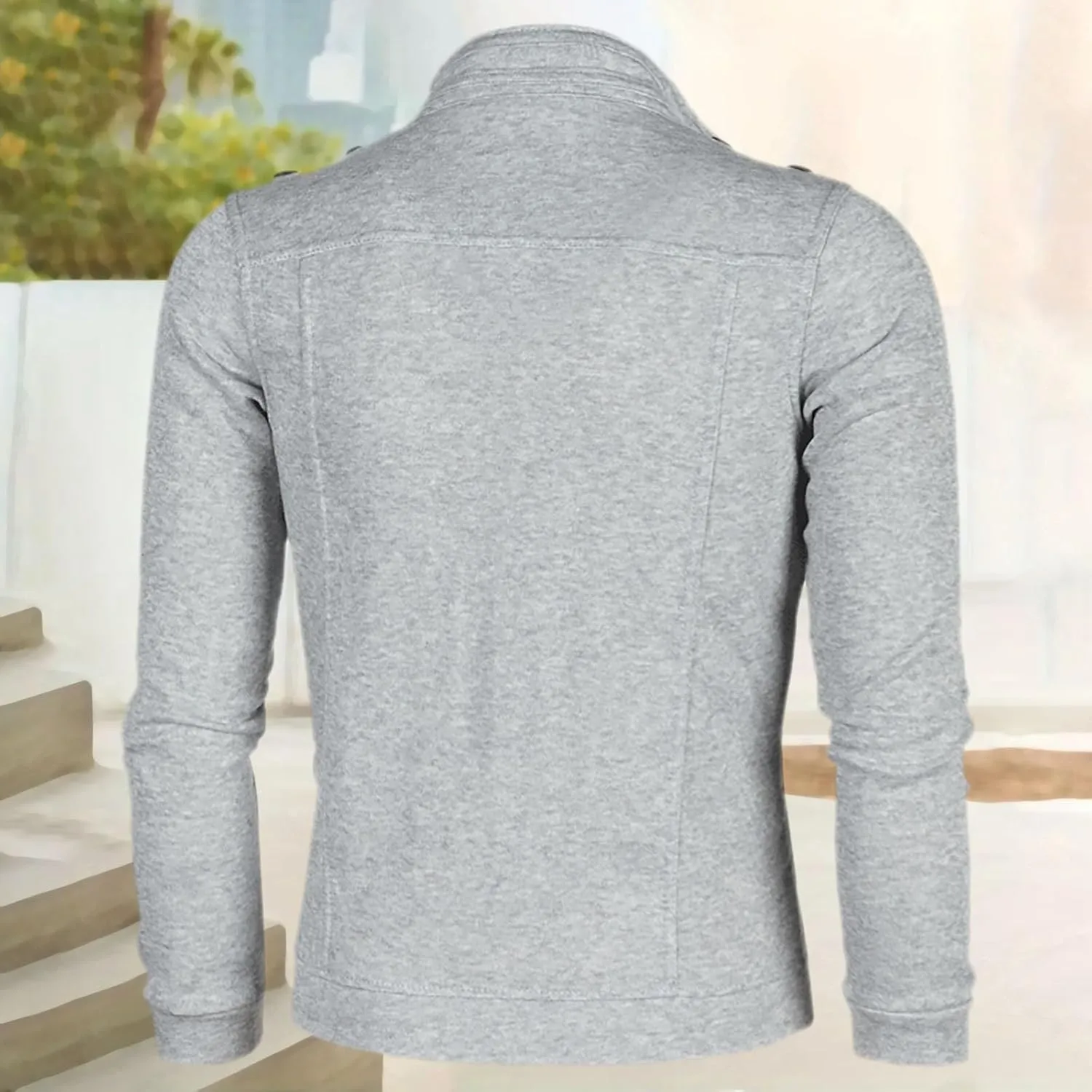 Men's Winter Jacket Thick Light Lightweight Comfortable Leisure Jacket Fleece Slim Fit Solid Color Coats Stylish Jackets