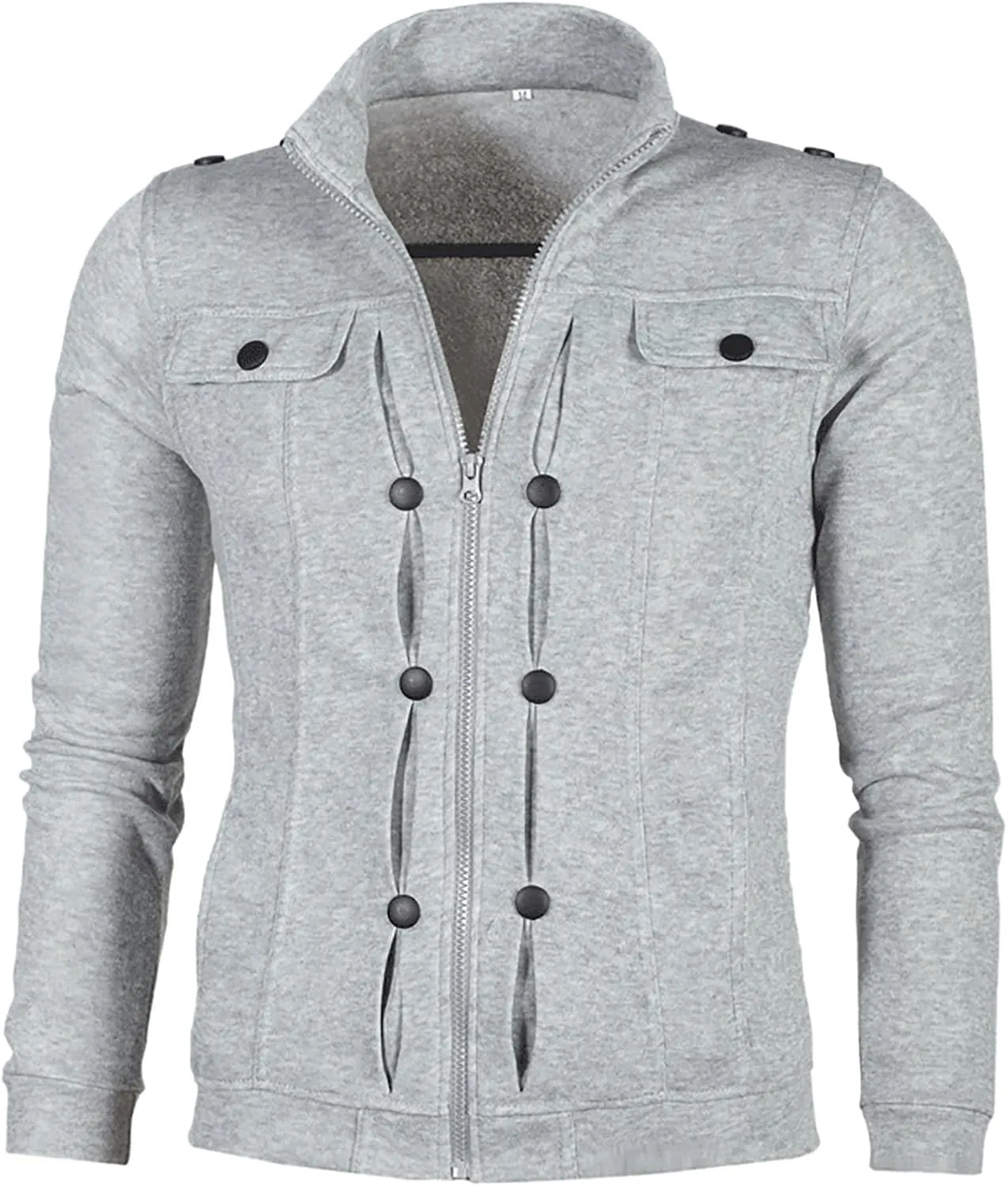 Men's Winter Jacket Thick Light Lightweight Comfortable Leisure Jacket Fleece Slim Fit Solid Color Coats Stylish Jackets