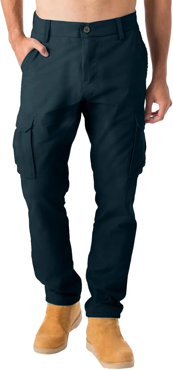 Men's Workout Athletic Golf Jogging Pants with Pockets Elastic Waist Button Lightweight Running Hiking Pants for Men