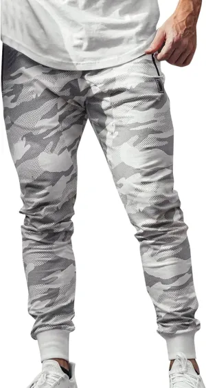 Mens Workout Cargo Sweatpants Athletic Joggers Pants Outdoor Casual Trousers Mens Drawstring Pants Stretch Elastic