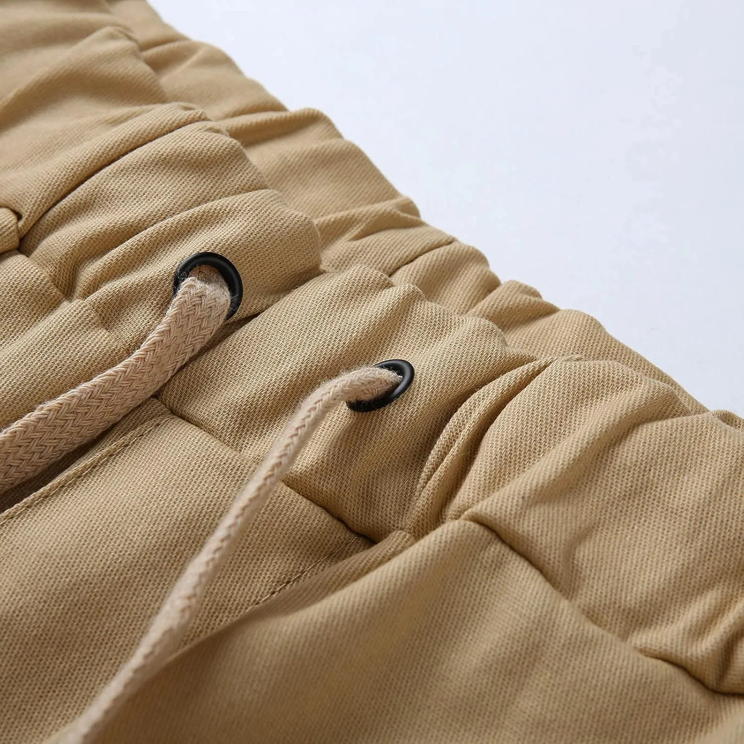Mens Workout Cargo Sweatpants Mens Cargo Pants Casual Drawstring Athletic Jogger Sports Outdoor Trousers Mens Active