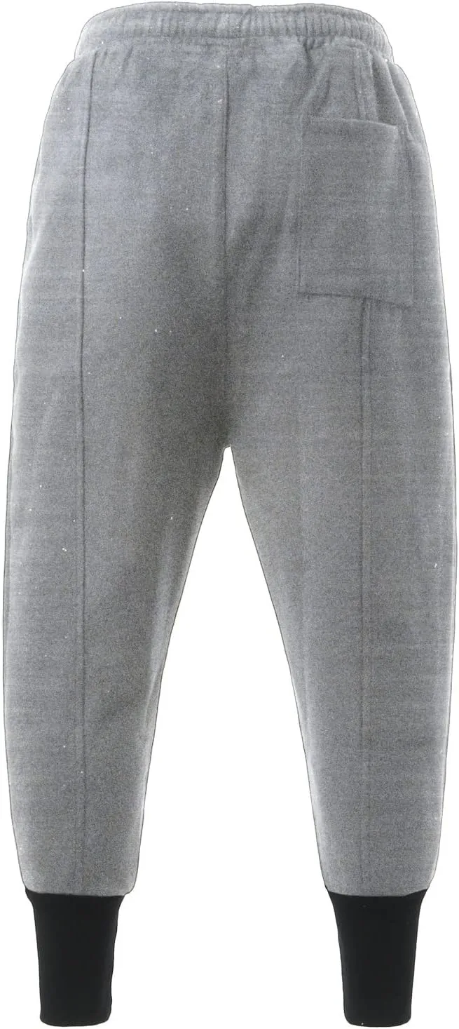 Mens Workout Cargo Sweatpants Wearing Pants with Pockets Sweatpants for Men Pants Casual Rope Loosening Heavyweight
