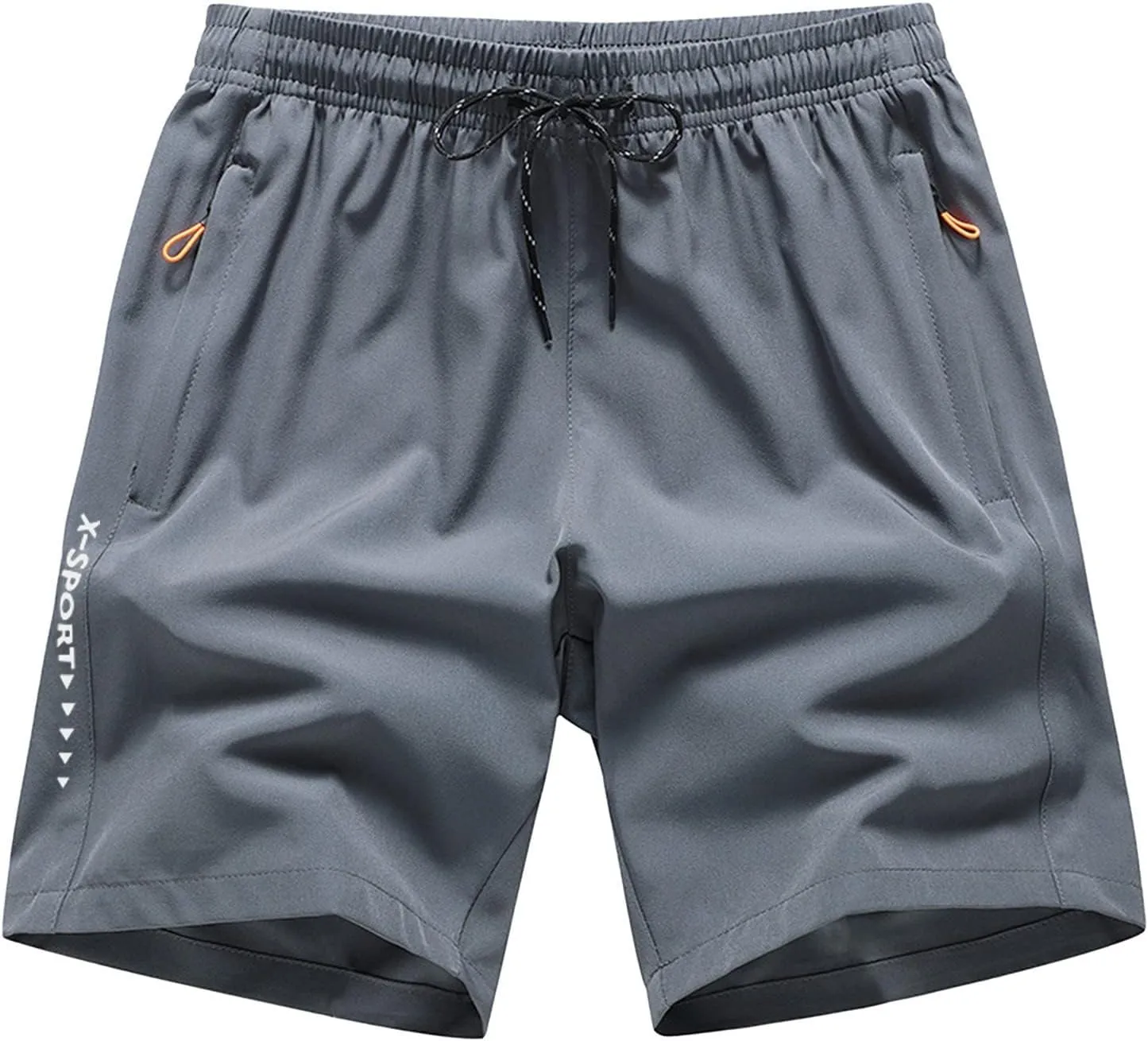 Mens Workout Shorts 5" Short Shorts Soft Stretch Running Gym Athletic Shorts with Zip Pockets Mens Athletic Gym Shorts