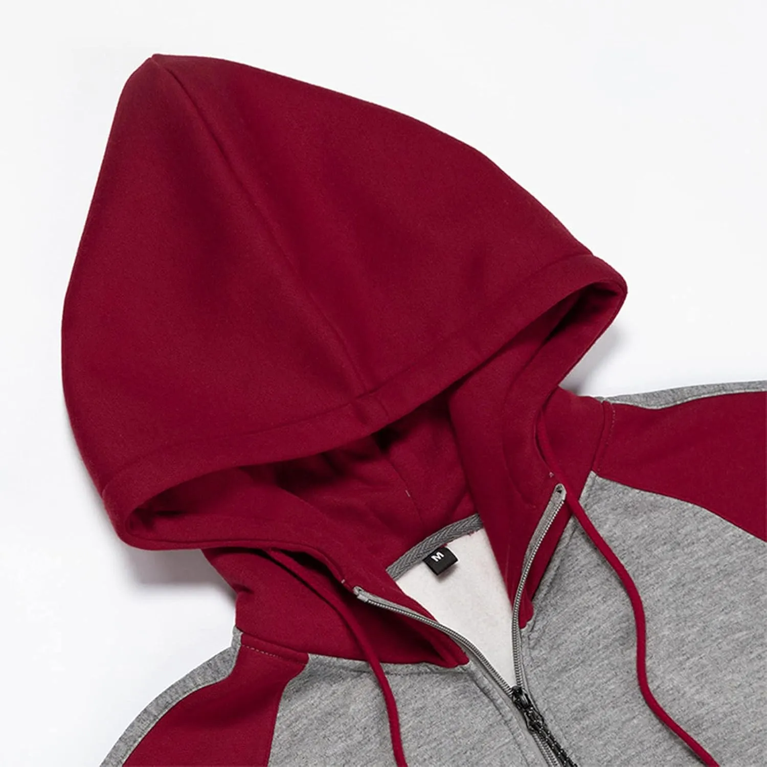 Men's Zip Up Hoodie Casual Camouflage Sports Sweatshirt Long Sleeve Zipper Hooded Jacket Coat