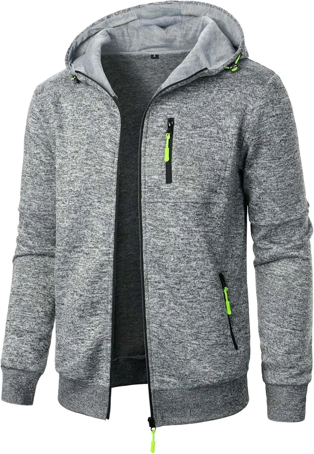 Mens Zip Up Hoodie Mens Lightweight Hoodie Full Zip Fashion Sweatshirt with Pockets Casual Men's Hoodies Pullover