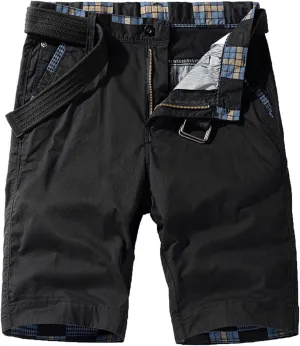 Muscularfit Summer Shorts for Men 2024 Trendy Multi Pocket Cargo Shorts Outdoor Cotton Work Utility Shorts Athletic Shorts