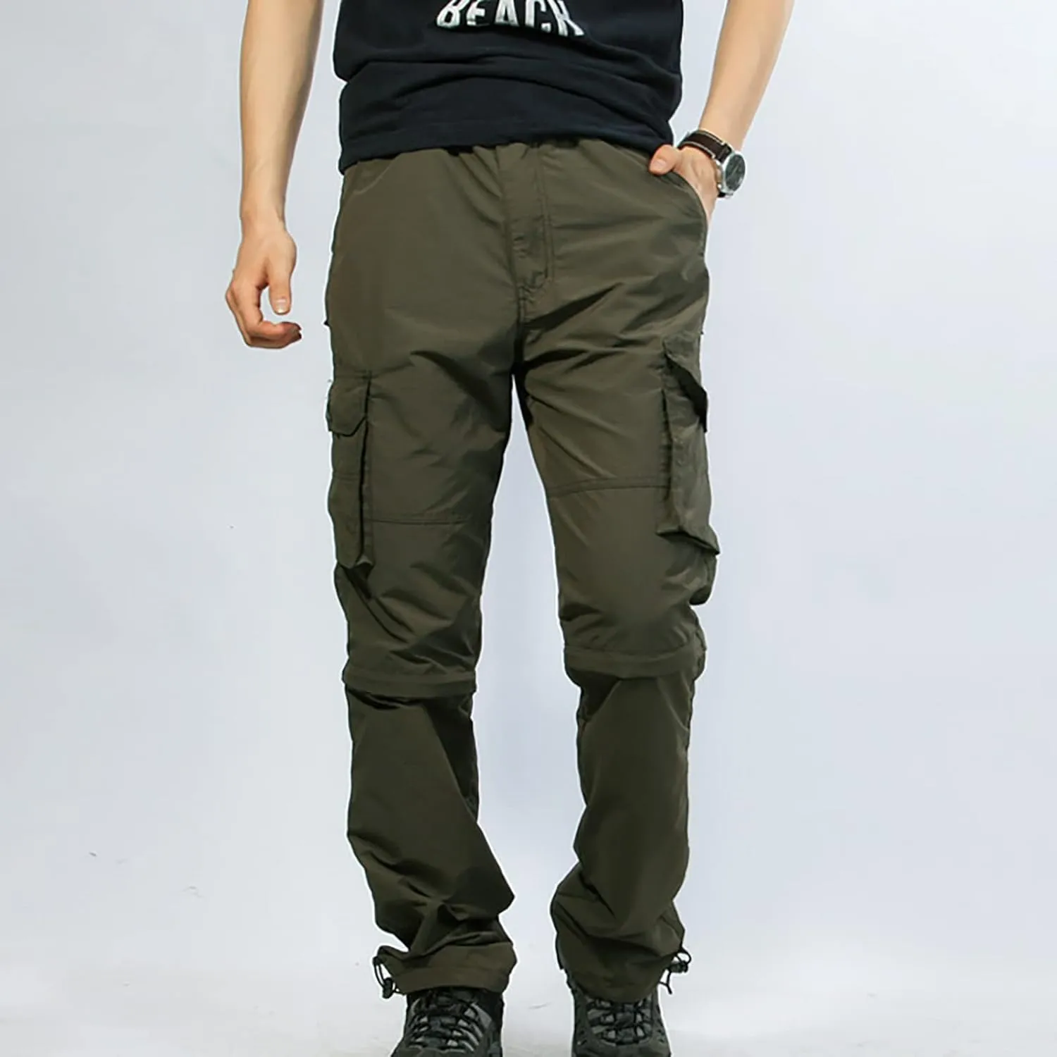 Muscularfit Tactical Pants for Men Stretch Multi Pockets Cargo Pants Causal Outdoor Joggers Athletic Pant Loose Baggy Joggers